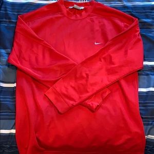 Long sleeve Red Nike top